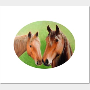 Chestnut Horses Posters and Art